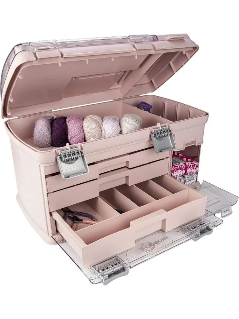 Large 3-Drawer Organizer with 2 Small Utility Stows for Crafts, Jewelry & More